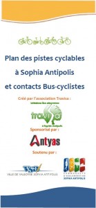 Page accueil dépliant plan pistes cyclables Sophia 09.201