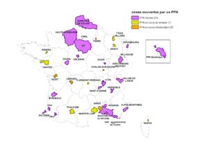 Carte des PPA en France
