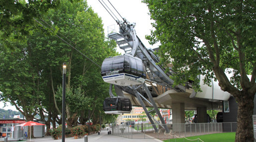 Téléphérique urbain à Coblence (Allemagne)