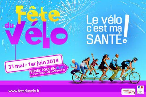 Fête du vélo 2014_C-est ma santé_Tous en bleu 2