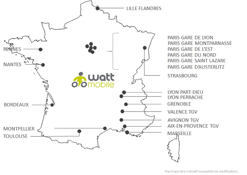Wattmobile-carte de France