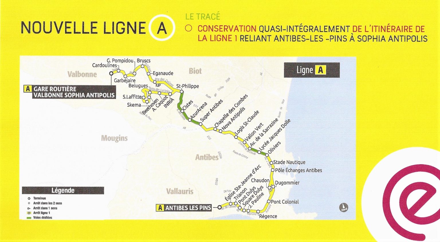 Présentation du bustram d’Antibes Sophia Antipolis,